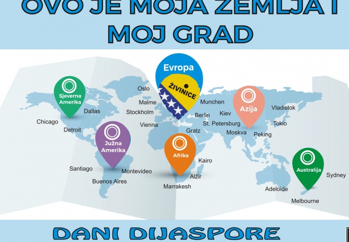 U četvrtak svečano otvaranje manifestacije “Dani dijaspore” u Gradu Živinice