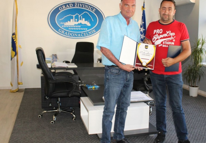 Uručene zahvalnice za humanitarni doprinos u Gradu Živinice