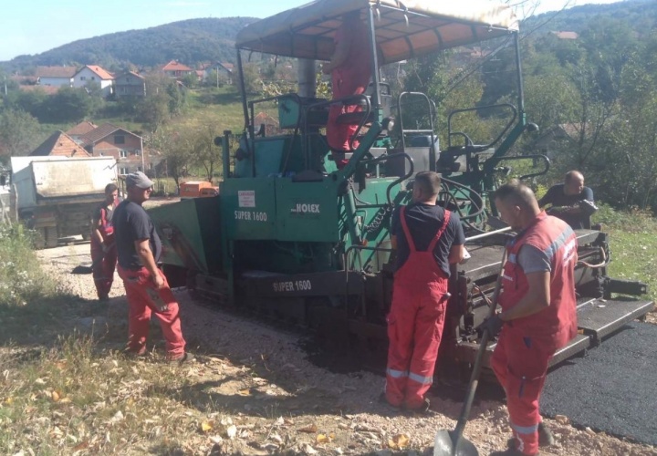 Završeno asfaltiranje dionice puta u Mjesnoj zajednici Bašigovci