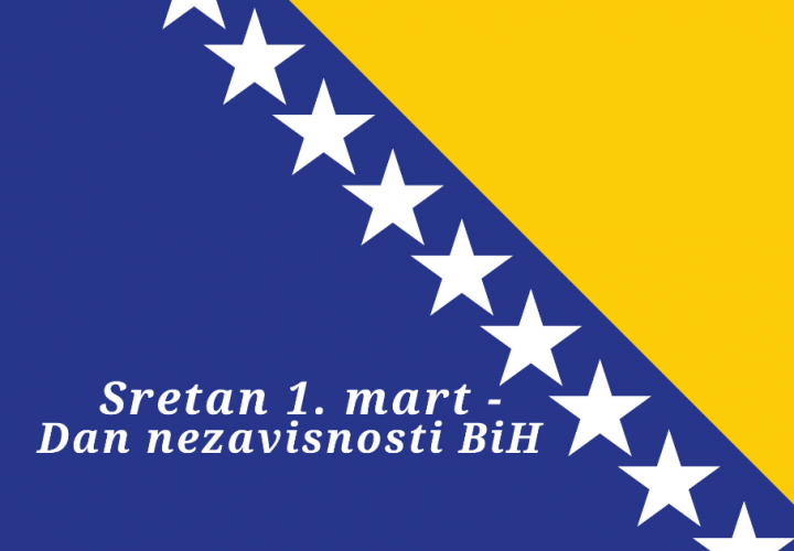 Čestitka povodom 1. marta – Dana nezavisnosti Bosne i Hercegovine